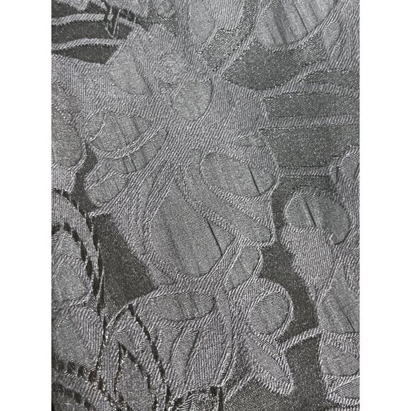 Chicos Floral Retro Jacket L Black Old Money Classic Preppy Chic Neutral Festive - Picture 4 of 13